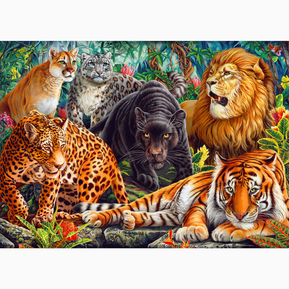 Wild Cats Panel 45x60"
