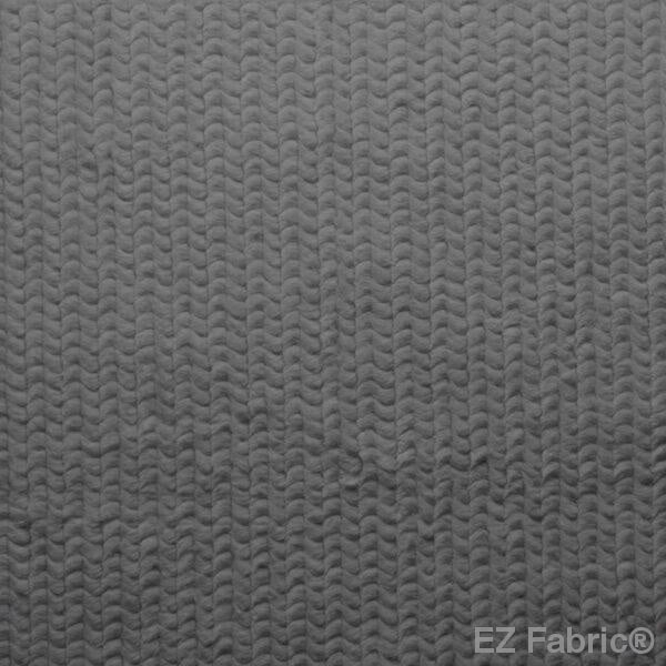 Paris Snuggle Charcoal by EZ Fabric 