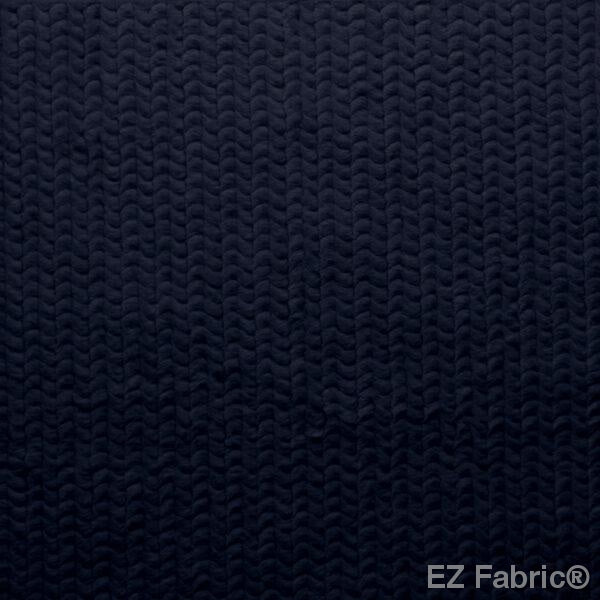 Paris Snuggle Navy by EZ Fabric