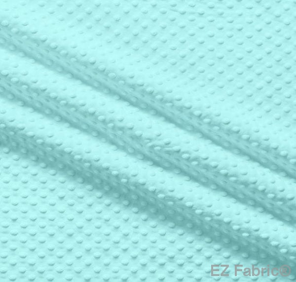 Silky Minky Dot Aquamarine by EZ Fabric