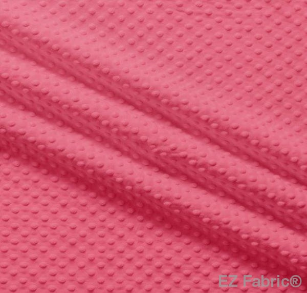 Silky Minky Dot Honeysuckle by EZ Fabric