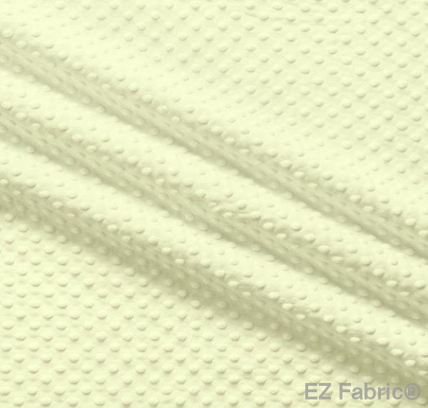 Silky Minky Dot Lemon by EZ Fabric