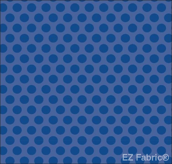 Two Tone Dot Dark Blue  Print Minky By EZ Fabric
