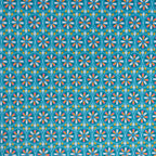 Flower Wheel minky fabric, swatch