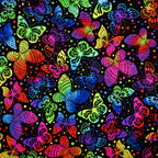 Large butterfly minky fabric, swatch