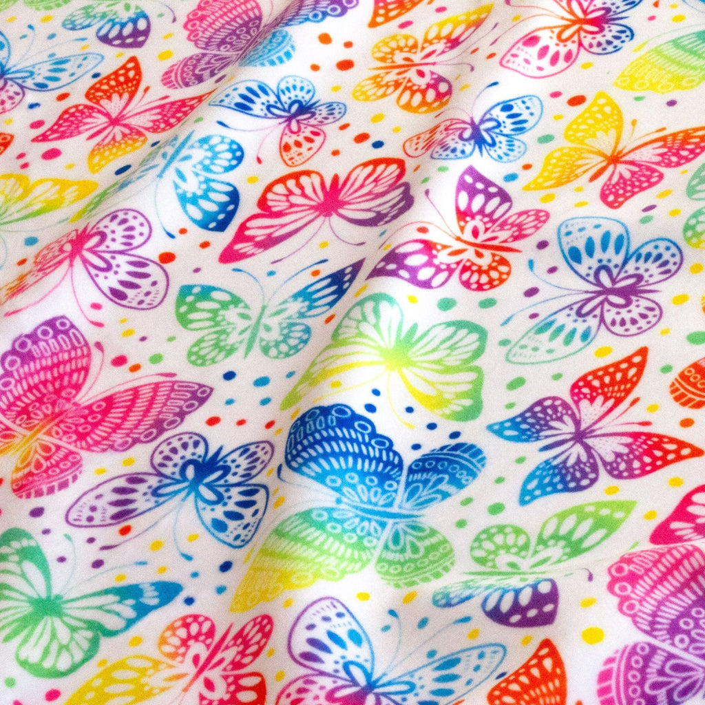 Large butterfly minky fabric, bolt