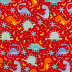 Dinosaur Jungle print minky fabric, bolt