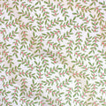 Ditsy Holly minky fabric, small-scale holly print swatch