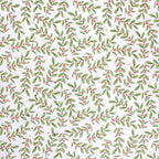 Ditsy Holly minky fabric, folded yardage by the yard