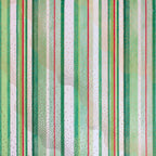 Holly Stripe minky fabric, red, green, and cream stripe swatch