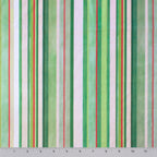 Holly Stripe minky fabric, full width view