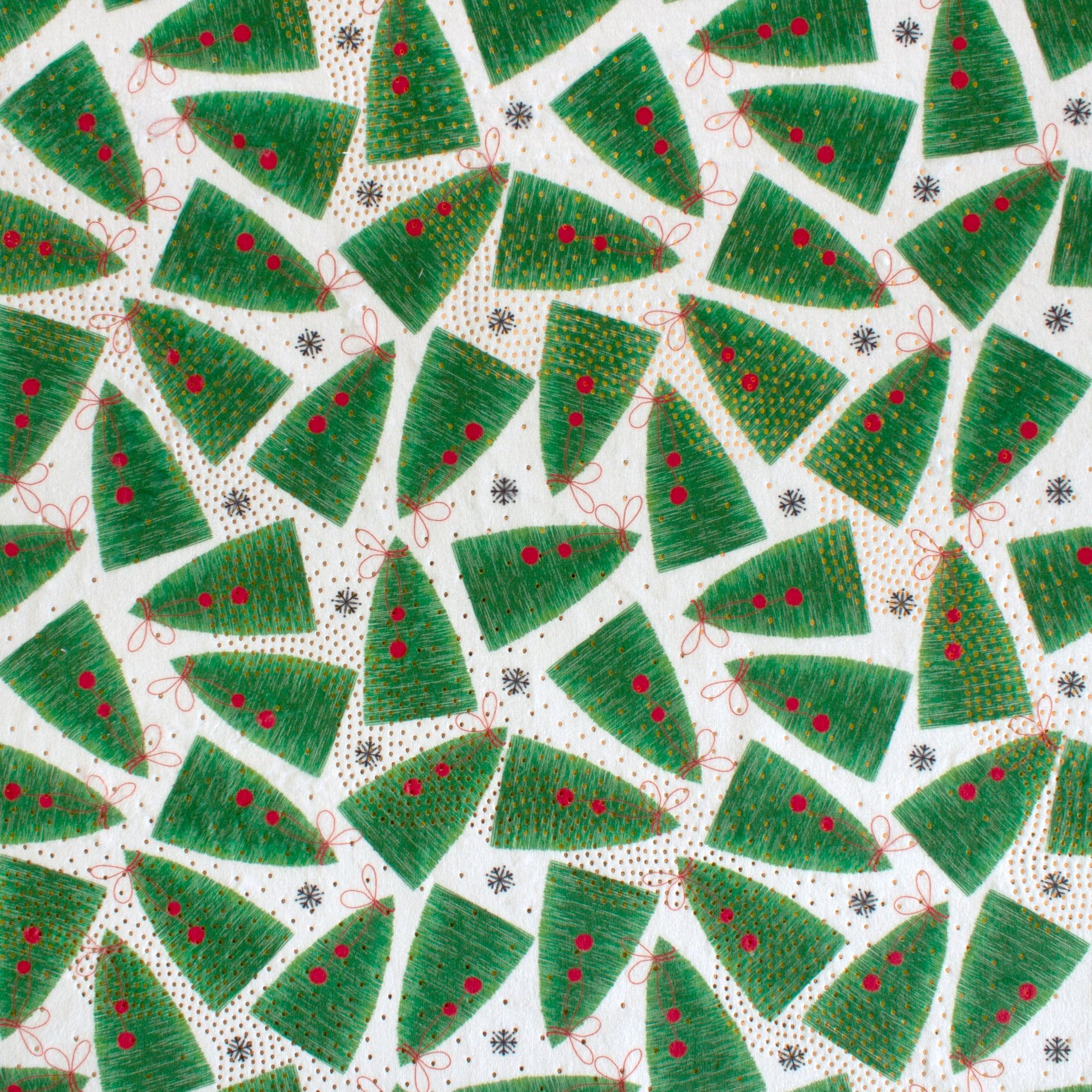 Christmas Trees minky fabric, print swatch