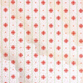 Ornament Stripe holiday print minky fabric, swatch