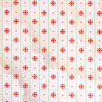 Ornament Stripe holiday print minky fabric, swatch