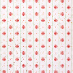 Ornament Stripe holiday print minky fabric, folded yardage