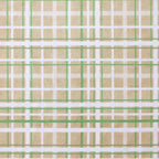 Ornament Plaid holiday print minky fabric, edge view