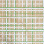 Ornament Plaid holiday print minky fabric, swatch