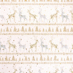 Reindeer stripe minky fabric, color option 4 swatch detail