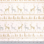 Reindeer stripe minky fabric, color option 5 flat lay