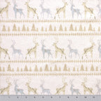Reindeer stripe minky fabric, color option 8 swatch