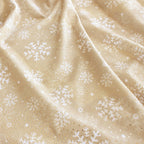 Snowfall minky fabric, folded yardage