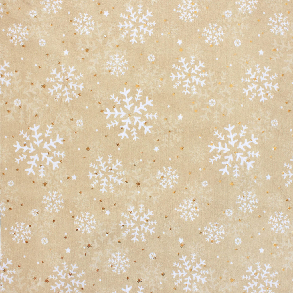 Snowfall minky fabric, draped throw