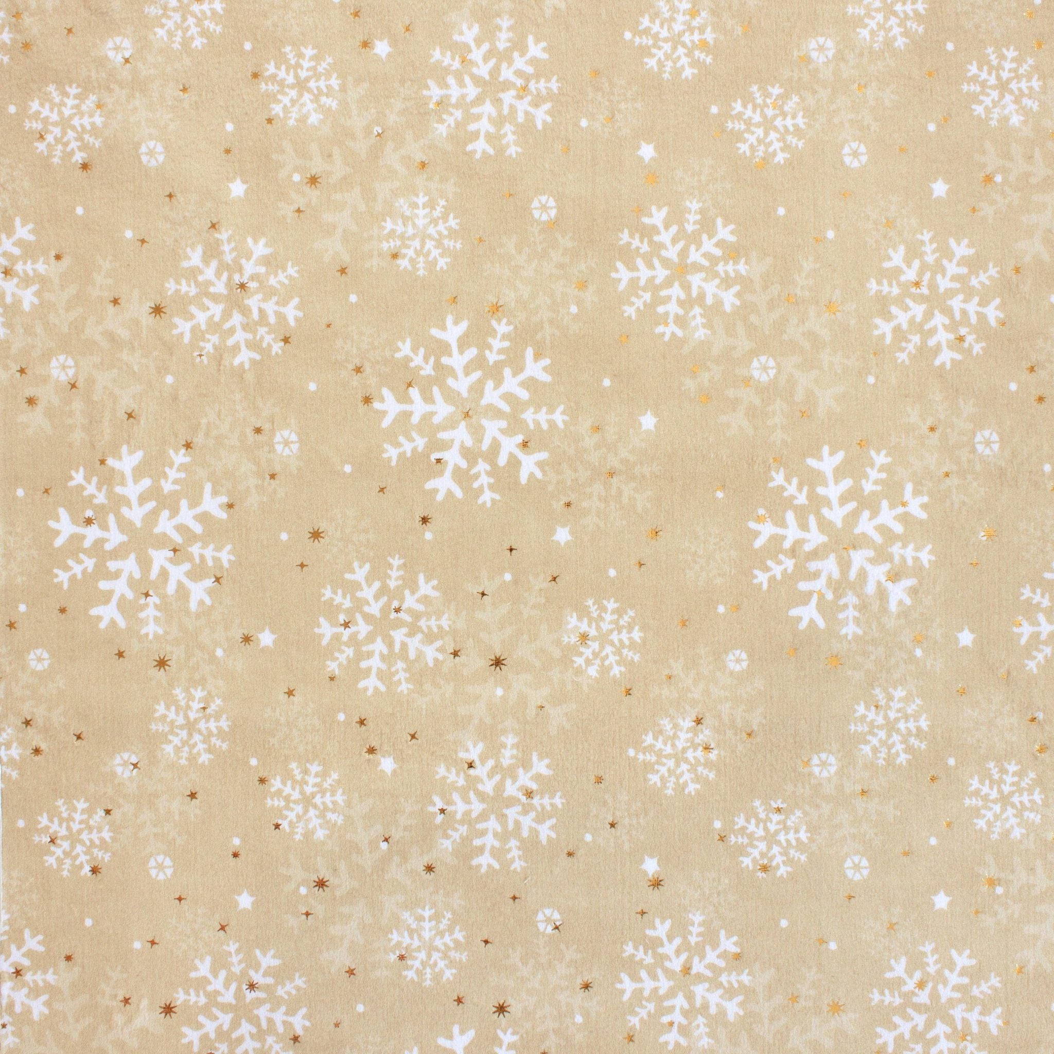 Snowfall minky fabric, draped throw