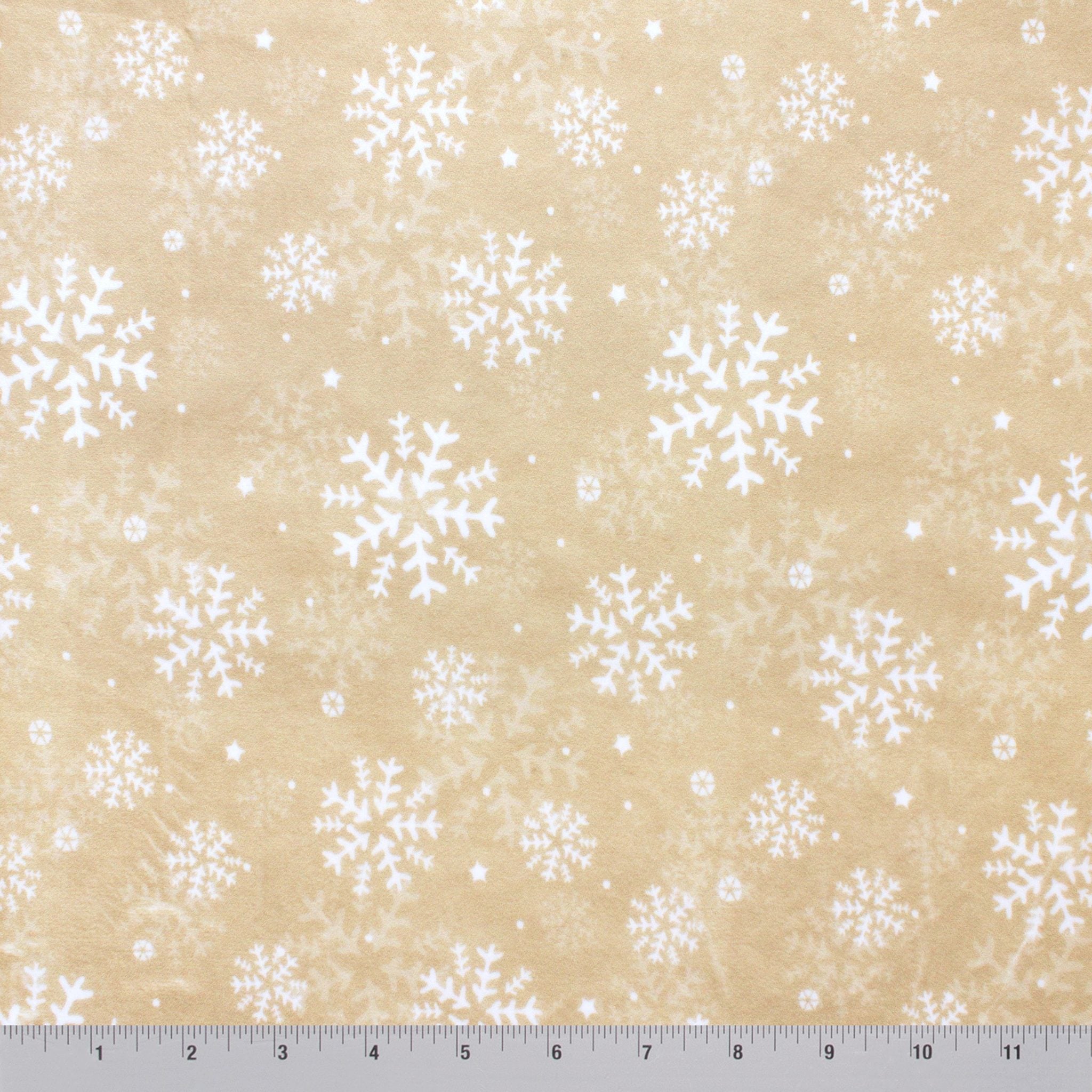 Snowfall minky fabric, edge close-up