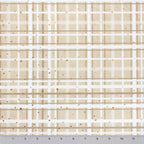 Reindeer plaid minky fabric, color option 5 folded yard view