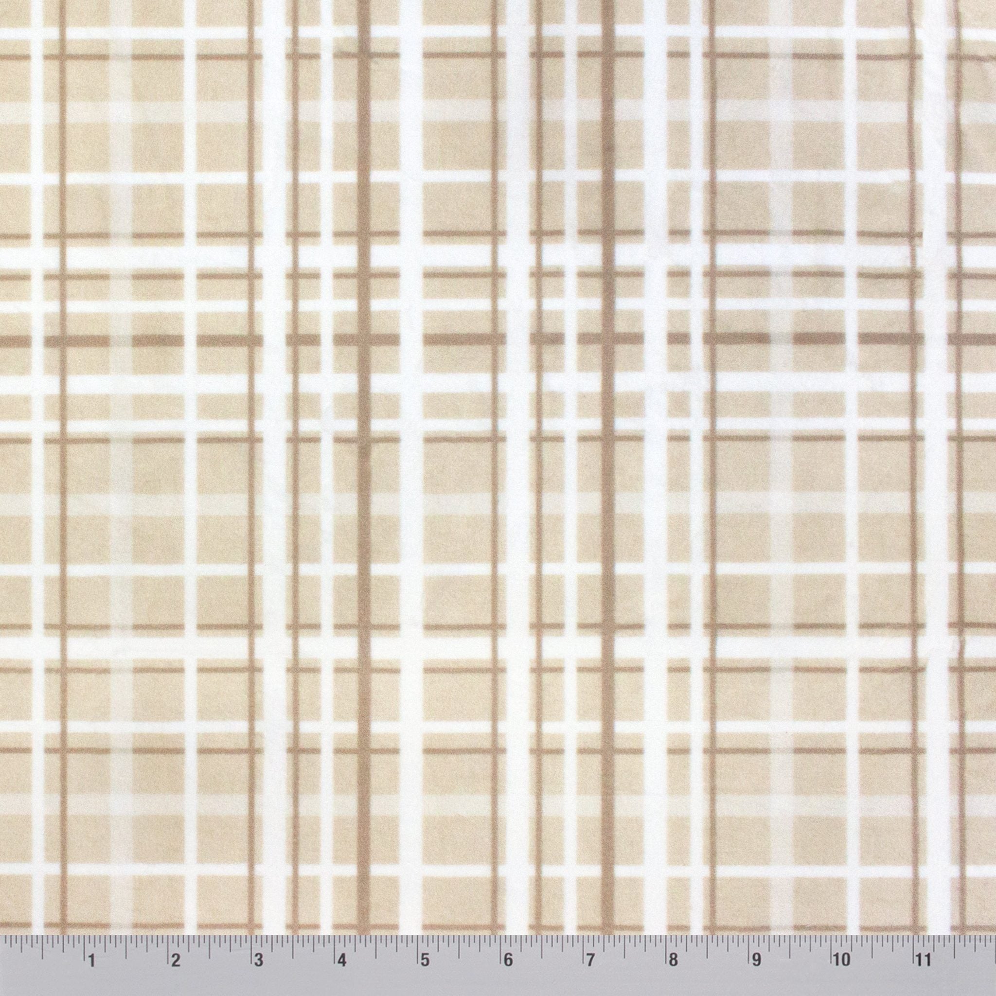 Reindeer plaid minky fabric, color option 8 swatch