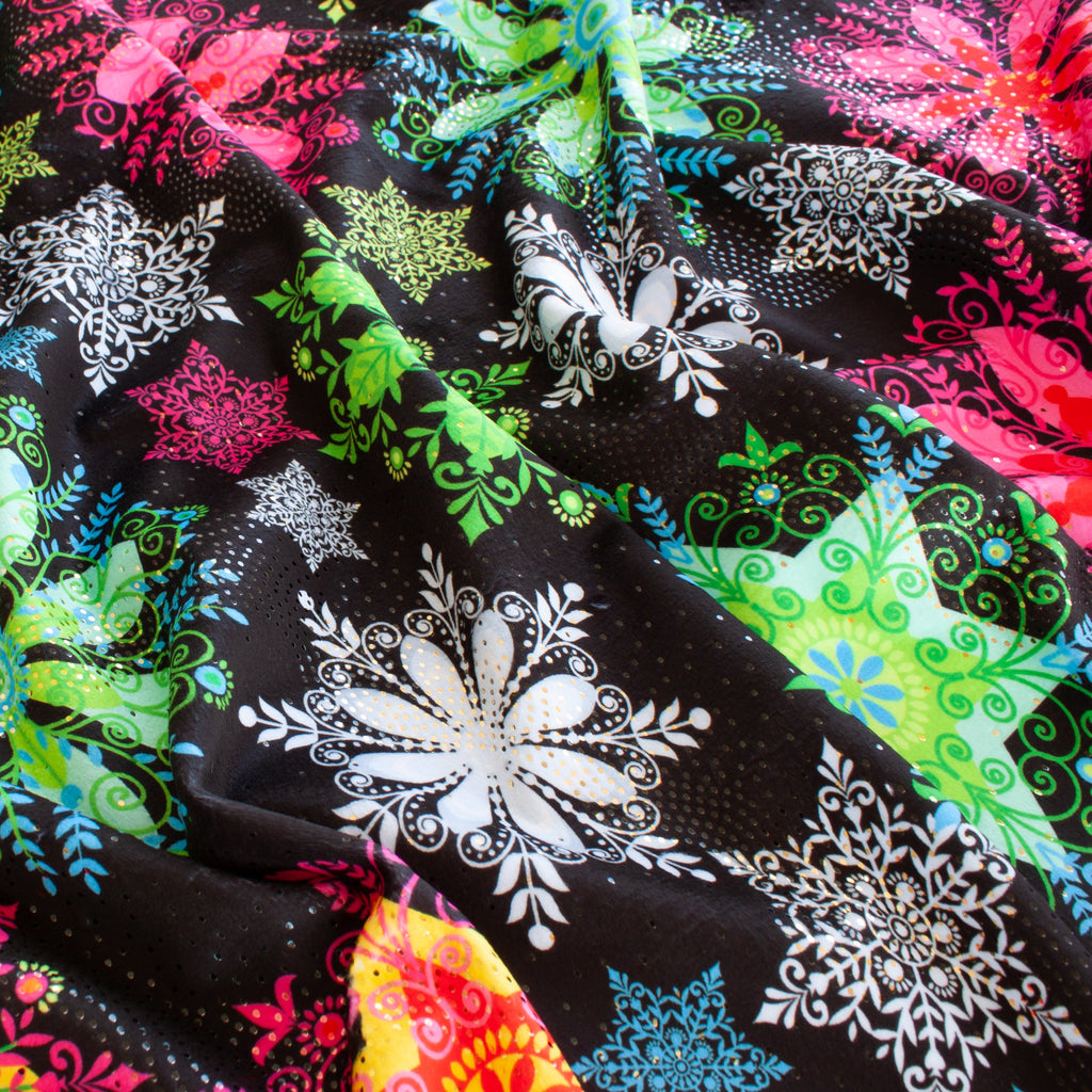 Neon Snowflakes