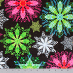 Neon Snowflakes