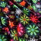 Tiny Neon Snowflakes