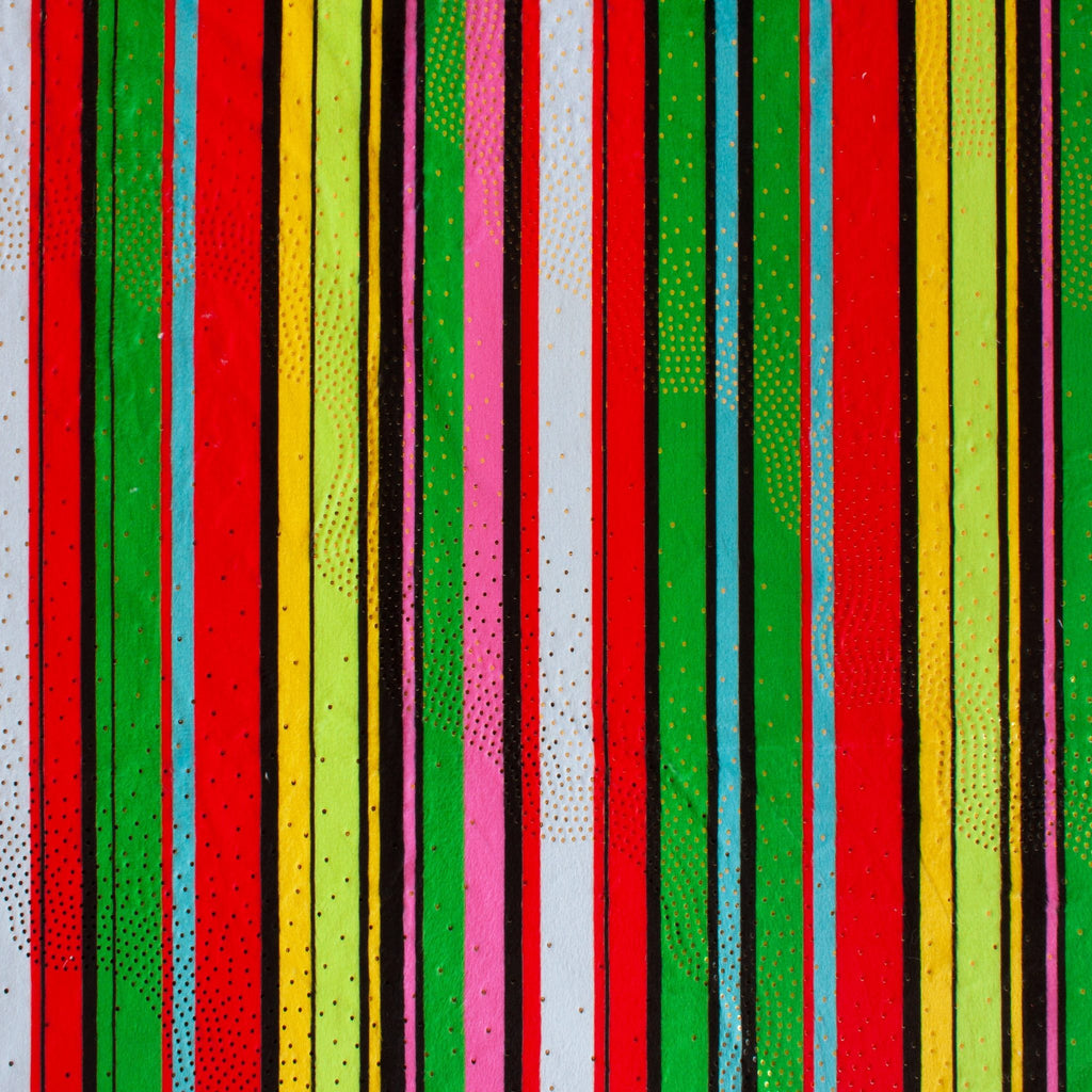 Snowflake Stripe bright snowflake minky fabric, swatch