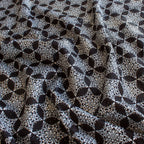 Snowflake Ditsy minky fabric, folded yardage