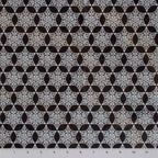 Snowflake Ditsy snowflake print minky fabric, close-up