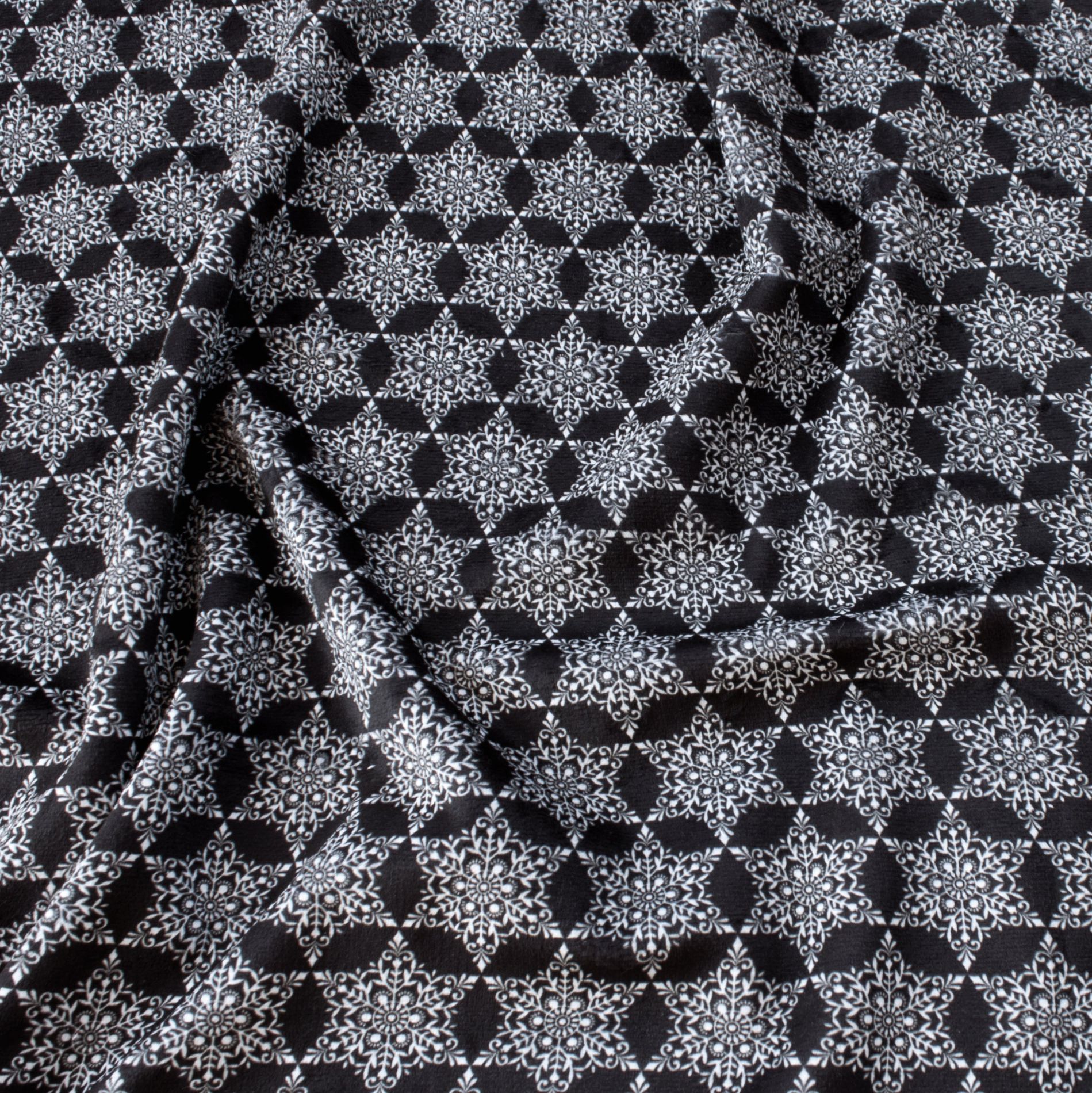 Snowflake Ditsy minky fabric, bolt