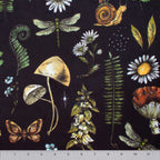 Woodland Mementos minky fabric, pile texture close-up