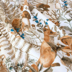 Rustic Woodland Foliage minky fabric, folded bolt