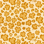 Large shamrock leopard minky fabric, pattern detail
