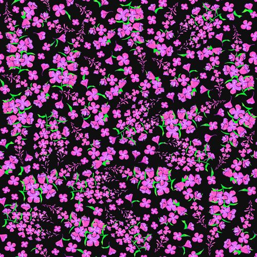 Fireweed Tossed | Alaska Wildflowers - Touch Textiles by EZ Minky