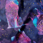 Safari Kings Celestial minky fabric, bolt view
