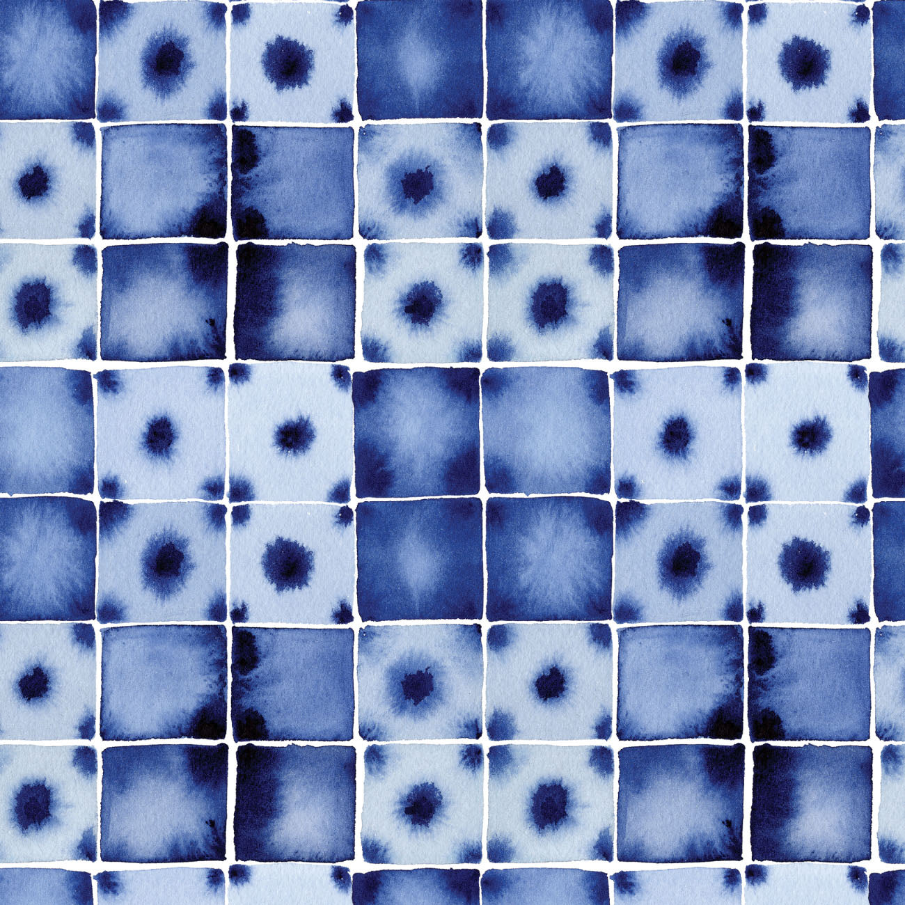 Indigo Shibori Tiles