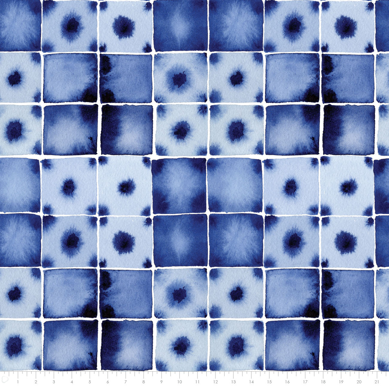 Indigo Shibori Tiles