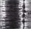 Cascata Black Print on Minky Fabric by EZ Fabric