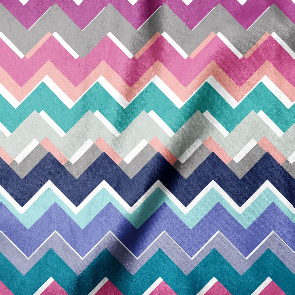 Varenna repeating-pattern minky fabric, close-up