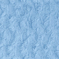 Bella snuggle minky fabric blues, close-up texture