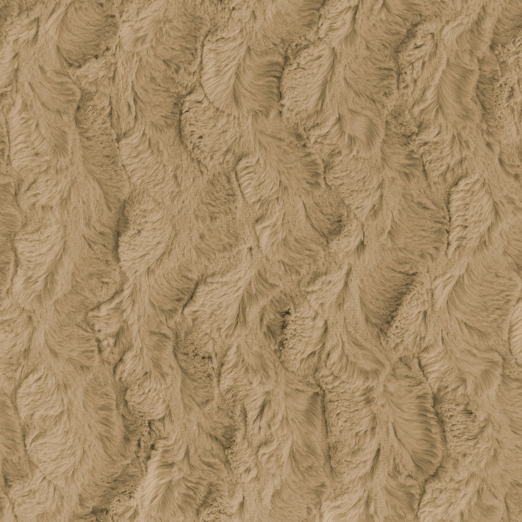 Bella snuggle minky fabric earth tones, bolt