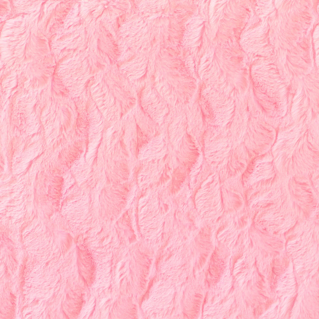 Bella snuggle minky fabric warm tones, red detail