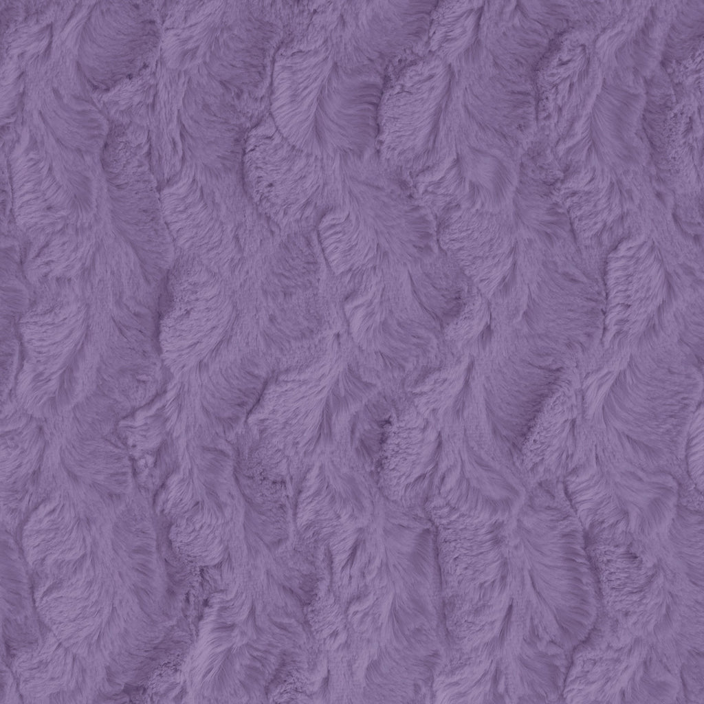 Bella snuggle minky fabric purples, bolt